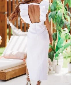 HAZEL & OLIVE Alexis' Dynasty Dress - White NEW ARRIVALS