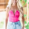 Hazel & Olive All Nighter Bodysuit - Fuchsia Pink 2 Hazel & Olive All Nighter Bodysuit - Fuchsia Pink