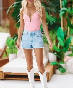 Hazel & Olive All Nighter Bodysuit - Pink