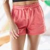 Hazel & Olive At Leisure Terry Cloth Shorts - Red
