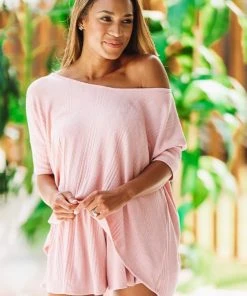 Hazel & Olive Back To Basics Shorts - Pink NEW ARRIVALS