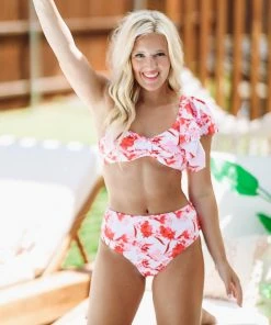 Hazel & Olive Bound For St. Barths Two Piece Floral Bikini NEW ARRIVALS