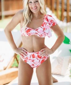 Hazel & Olive Bound For St. Barths Two Piece Floral Bikini NEW ARRIVALS