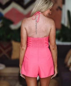 Hazel & Olive NEW ARRIVALS Bow-tiful Romper - Pink