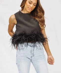 Hazel & Olive Brooke In Brooklyn Top - Black Feathers 10 Hazel & Olive Brooke In Brooklyn Top - Black Feathers