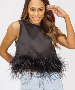 Hazel & Olive Brooke In Brooklyn Top - Black Feathers 11 Hazel & Olive Brooke In Brooklyn Top - Black Feathers