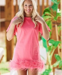 Hazel & Olive Brooke's Tshirt Dress - Pink NEW ARRIVALS
