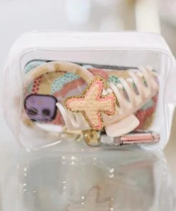 Hazel & Olive NEW ARRIVALS Clear Travel Pouch - Airplane