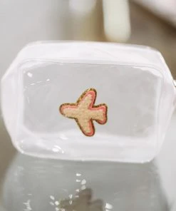 Hazel & Olive NEW ARRIVALS Clear Travel Pouch - Airplane