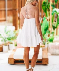 Hazel & Olive Cool Rider Dress - White