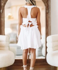 Hazel & Olive Beauty In Bloom Dress - White NEW ARRIVALS