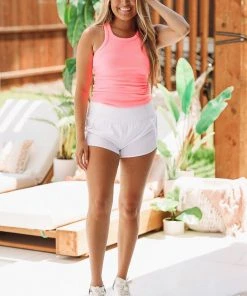 Hazel & Olive NEW ARRIVALS Make A Move Shorts - White