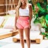 Hazel & Olive NEW ARRIVALS Move Freely Workout Shorts - Pink