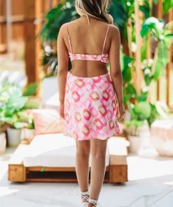 Hazel & Olive Cotton Candy Girl Dress - Pink/Orange NEW ARRIVALS