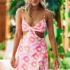 Hazel & Olive Cotton Candy Girl Dress - Pink/Orange NEW ARRIVALS