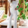 Hazel & Olive NEW ARRIVALS Cut Out For It Jumpsuit - White