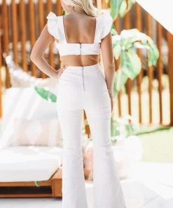 Hazel & Olive NEW ARRIVALS Cut Out For It Jumpsuit - White