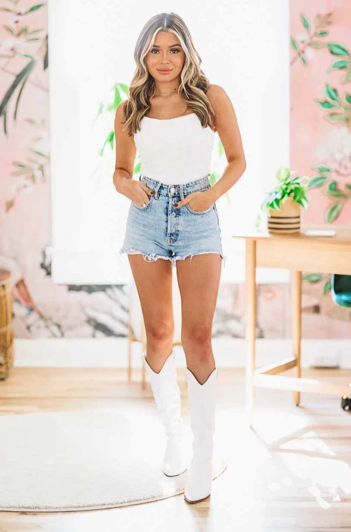 Hazel & Olive NEW ARRIVALS D'Amour Corset Top - White 4 Hazel & Olive NEW ARRIVALS D'Amour Corset Top - White