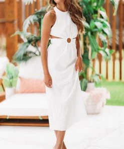 Hazel & Olive Destin To Be Dress - Off White NEW ARRIVALS