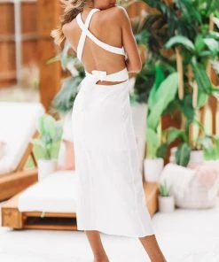 Hazel & Olive Destin To Be Dress - Off White NEW ARRIVALS