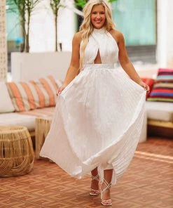 Hazel & Olive Don't Mind Me Dress - White (FINAL SALE) NEW ARRIVALS