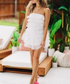 Hazel & Olive Encore Dress - White NEW ARRIVALS