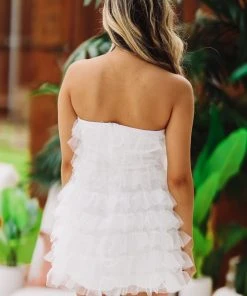 Hazel & Olive Encore Dress - White NEW ARRIVALS