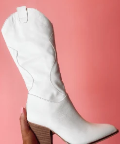 Hazel & Olive Forever After All Boots - Off-White NEW ARRIVALS