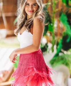 HAZEL & OLIVE Ft. Worth State Of Mind Skirt - Pink