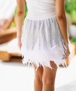 HAZEL & OLIVE Ft. Worth State Of Mind Skirt - White