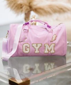 HAZEL & OLIVE Gym Duffle Bag - Purple