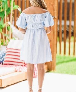 Hazel & Olive Had Me At Hello Dress - Baby Blue NEW ARRIVALS