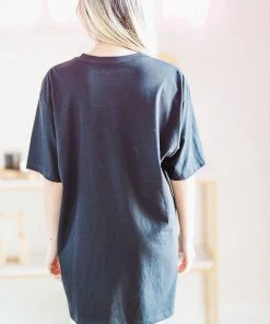 Hazel & Olive NEW ARRIVALS Hey Cowboy Graphic Tshirt Dress Or Tee - Black 11 Hazel & Olive NEW ARRIVALS Hey Cowboy Graphic Tshirt Dress Or Tee - Black