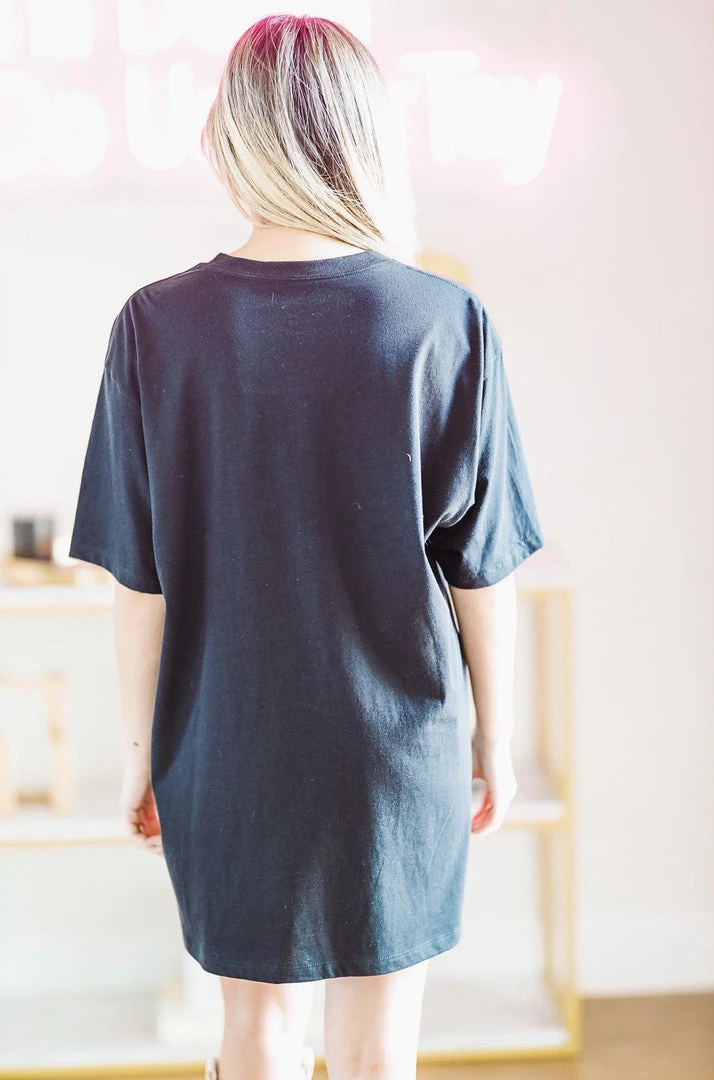 Hazel & Olive NEW ARRIVALS Hey Cowboy Graphic Tshirt Dress Or Tee - Black 7 Hazel & Olive NEW ARRIVALS Hey Cowboy Graphic Tshirt Dress Or Tee - Black