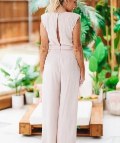 Hazel & Olive NEW ARRIVALS High Standards Jumpsuit - Champagne 11 Hazel & Olive NEW ARRIVALS High Standards Jumpsuit - Champagne