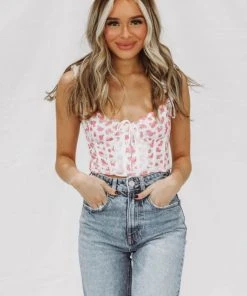 Hazel & Olive Jokes On You Top - Pink And White NEW ARRIVALS