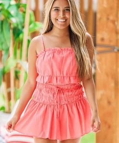 Hazel & Olive Kaci At Sunset Top - Orange/Red