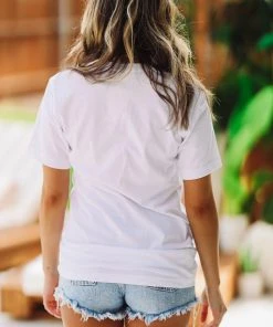 Hazel & Olive Keep Calm Graphic Tee - White NEW ARRIVALS