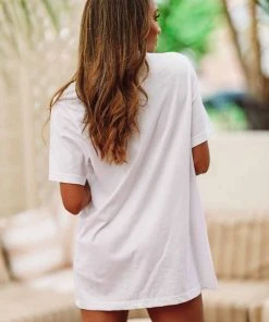 Hazel & Olive Keep Calm Graphic Tee - White NEW ARRIVALS