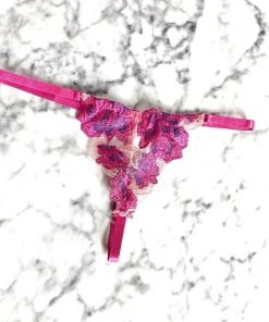 Hazel & Olive Le Fleur Thong - Magenta NEW ARRIVALS