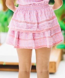 HAZEL & OLIVE Let's Catch Up Skirt - Pink/Purple