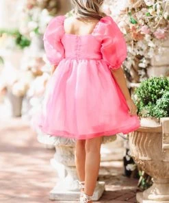 Hazel & Olive NEW ARRIVALS Lotta Love Dress - Hot Pink