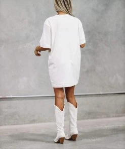 Hazel & Olive Nashville Music City Tshirt Dress Or Tee - Cream NEW ARRIVALS