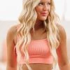 Hazel & Olive NEW ARRIVALS Neon Nat Crop Top - Coral 2 Hazel & Olive NEW ARRIVALS Neon Nat Crop Top - Coral