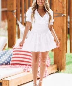 Hazel & Olive Nothing Sweeter Dress - White