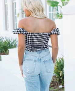 Hazel & Olive Picnic Babe Top - Black And White (FINAL SALE) NEW ARRIVALS 11 Hazel & Olive Picnic Babe Top - Black And White (FINAL SALE) NEW ARRIVALS