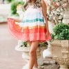Hazel & Olive Rainbow Daze Sundress - Multi