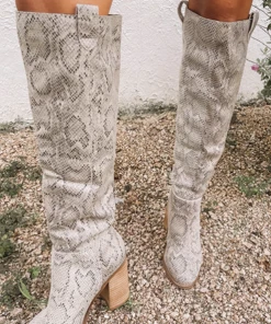 Hazel & Olive Saint Boots - Snakeskin NEW ARRIVALS