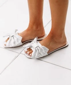 Hazel & Olive NEW ARRIVALS Shimmer Me Sandals - Silver (FINAL SALE)