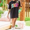 Hazel & Olive Shiny Howdy Tee - Black 1 Hazel & Olive Shiny Howdy Tee - Black